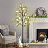 5FT DR.DUDU Lighted Easter Tree with Timer, Easter Decorations for Home & Porch, Pre-Lit Egg Trees with LED Lights