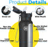 han's bottle 32 Oz, Sports Water Bottle - Straw Lid, Leak Proof, Vacuum Insulated Stainless Steel, Double Walled