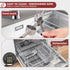 Set SAFI Garlic Press - Premium Zinc Alloy Garlic Mincer Efficient Garlic Crusher & Presser Heavy-Duty Rust-Proof