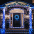 JMEXSUSS 200 LED Solar Rope Lights for Christmas Decor - 72ft IP65 Outdoor Waterproof with 8 Modes, Blue and White