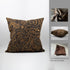Pretty Brown Beige and Black Floral Paisley Decorative Throw Pillow Cover, 20X20 Inch Polyester Cushion Case