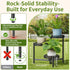 NQW 3 Metal Plant Stand Indoor Outdoor, Tier Corner Tall Plant Shelf for Multiple Plants, Tiered Plant Stand, Heavy