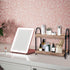 Countertop 2 BDBDYEAY Bathroom Organizer, Tier Vanity Organizer and Storage for Cosmetic Skincare Perfume, Wood Bead