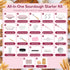 2 Sourdough Starter Kit with Proofing Baskets (Oval & Round) & Sourdough Starter Jar, Complete Sourdough Bread Baking