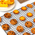 BRIOUT Cooling Rack for Baking, 16x10 Inches Thick Wire Cookie Rack, Oven Safe, Fits Half Sheet Pan, Black