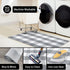 KOZYFLY Buffalo Plaid Rug 27.5x43 Inches, Grey and White Hand Woven Cotton Washable Indoor Rug