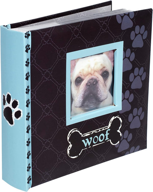 Malden International Designs Woof Photo Album, Blue, 80-4x6