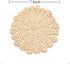 Phantomon 7 Inch Doilies - Handmade Round Crochet Cotton Lace Placemats, Pack of 4 (Beige)