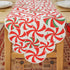 13x36 Inch Christmas Table Runner Candy Cane Swirl Lollipops Red Table Decoration for Home Seasonal Winter Xmas Holiday