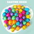 24PCS 2.3" JOYIN Printed Empty Colorful Plastic Eggs Fillable, Bright Plastic Eggs Bulks for Festival Hunt, Filling