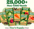 55 Pack 28,000+ HOME GROWN Vegetable Seeds Non-GMO Heirloom Seeds for Planting Vegetables, Survival Seed Vault, Garden