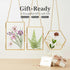 Relaxing Garden Pressed Flower Craft Kit for Adults & Women, DIY Floating Double Glass Frame Kit with Real Dried