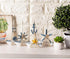 Sailboat 4 Pack, 4.4 6.8 1.25 Sailboat Juvale Mini Wooden Models for Nautical Decor - x x in, Blue & White - Coastal