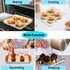 TeamFar Toaster Oven Pan with Rack & Mat, 9.3’’ x 7’’ Mini Baking Pan Cooling Rack with Silicone Mat Set of 3