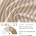 Vangao Stripe Farmhouse Kitchen Curtains 24 Inch Length Linen Blend Cafe Curtains, Semi-Sheer Small Window Treatments
