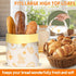 LuxDuo 2-Pack 17"12" Reusable Bread Bags for Homemade Bread,Beeswax Bread Bags for Sourdough,Bread Bag Reusable,Cotton