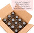 AOZITA 12 Pack, 2 oz 3 60ml Immunity, Small Clear Glass Bottles w/Lid & Funnels - Boston Shot Bottles for Health
