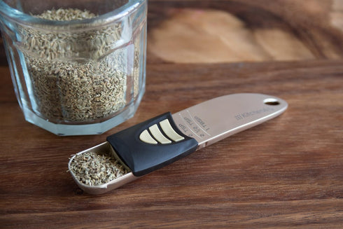 KitchenArt Professional Series Tablespoon, Champagne Satin, Adjustable from 1/2 Teaspoon to 1 Tablespoon