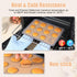 Set of 3 Silicone Baking Mats for Macarons - Non Stick Cookie Oven Liners (2 Half Sheet, 1 Quarter Sheet) - Red, Blue,