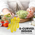 Zulay Potato Masher with Premium Silicone-Coated Stainless-Steel Design for Smooth Mashed Potatoes, Vegetables, Fruits