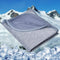 HOMFINE Cooling Blankets for Hot Sleepers - Lightweight Soft Double Side Blanket for Bed Couch Sofa (Blue, 50 x 70