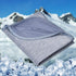 HOMFINE Cooling Blankets for Hot Sleepers - Lightweight Soft Double Side Blanket for Bed Couch Sofa (Blue, 50 x 70