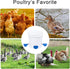 EOKOICA 8 Packs Chicken Waterer Cups, Blue Large Chicken Watering Cups, Automatic Chicken Water Cups, Tee Fittings