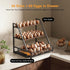 Wolera 3-Tier Countertop 36+90 Countertop 150+ Wooden Fresh Egg Holder With Basket for Eggs, Storage for with Carry