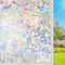 DUOFIRE Rainbow Window Clings for Glass Windows, 3D Decals Decorative Stained Glass Film, 23.6 x 78.7 inches