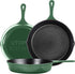 Utopia Kitchen Saute Fry Pan, Pre-Seasoned Cast Iron Skillet Set 3-Piece, 6 Inch, 8 Inch, 10 Inch