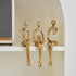 Octdays Gold Decor Thinker Statue, Abstract Art Sculpture Coffee Table & Bookshelf Decor Accents, Modern Living Room