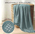 KyraHome 100% 60"x80" Cotton Throw Blankets for Couch, Plant-Dyed Breathable Lightweight Gauze Soft Muslin Throw