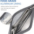 Aosbos Reusable Straws Carrying Case, Stainless Steel Straws Pouch, Metal Straws Bag, Silicone Straws Case, Portable