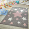 Paco Home Rug for Kids Room & Nursery Starry Sky Star Pattern