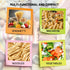 Microwave Pasta Cooker with Strainer Lid, Ready in 10 Minutes, No Mess, No Stick, for Up to 4 Servings