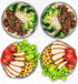 Mr Miracle Pack of 40 Disposable Aluminum Foil Pans with Clear Lids, 7 Inch Circular Pans for Baking