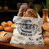 2 17" 12" Pcs Bread Bags for Homemade Maker Gift Zipper Reusable Beeswax Bread Storage Bags with Lining Large Freezer