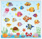 9 Sheets Summer Window Clings, Ocean Themed Tropical Fish Double-Sided Decals for Home Office Bathroom Decor