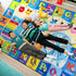 4x6 Playroom Rugs for Kids Washable, Educational and Fun Playmat with ABC Alphabet Animals Shapes Colors, Non-Slip Play