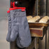 Oven Mitts and Pot Holders Set, 4-Piece Heavy Duty Grey Kitchen Hot Pads, 500? Heat Resistant