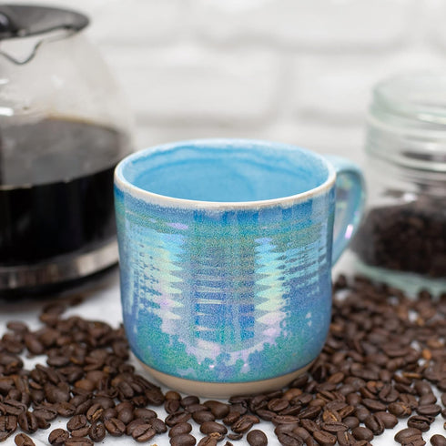17 Set 4, Elanze Designs Glossy Reactive Glaze Large Fluid Ounce Everyday Kitchen Food Grade Ceramic Stoneware Coffee