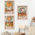 Accnicc 3 Pack Tarot Tapestry - Sun Moon and Star Wall Hanging, Vintage Aesthetic for Room (Brown, 15'' × 20'')