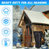 Glooglitter 2 25.2"x14" Pcs Electric Heated Outdoor Faucet Cover for Winter Freeze Protection Heating Hose Bib Covers