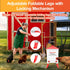 3.6 3 4 ZenxyHoC Gal Chicken Waterer with Anti-Roost Cone, Height Adjustable Locking Legs and Horizontal Nipples