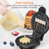 CROWNFUL Mini Waffle Maker, 4" Chaffle Maker with Non-Stick Surface, Easy to Clean, Recipe Guide Included
