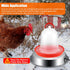 12 Inch 5 Chicken Water Heater Base, Gallons Poultry Drinker Heater Base with Thermostat and Power Cord, Automatic