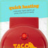 Nostalgia Taco Tuesday Quesadilla Maker – 5 Inch Cooking Surface for Mini Quesadillas, Red