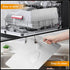 FODDOM 100% ((11.5L*8W) (9.8L*6W)) Titanium Cutting Boards for Kitchen, Pure Titanium Cutting Board, Stainless Double