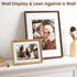 16x16 12x12 Axeman Natural Solid Oak Wood Picture Frame with Mat, Premium Rustic Wooden Photo Frames with Tempered