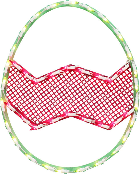 Northlight Lighted Easter Egg Window Silhouette Decoration, 16.5"